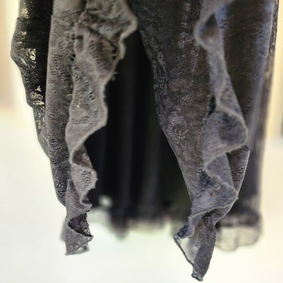 Urban Outfitters Long Sleeve Black Lace Keyhole Janet Mini Dress XS/TP Goth Punk - Picture 6 of 15